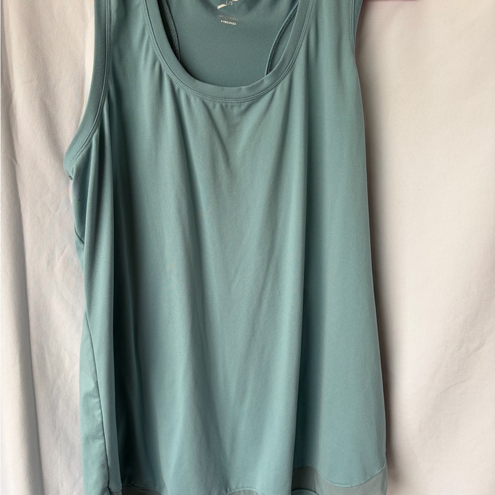 Head Athletic Scoop Neck Tank in Seafoam -Green